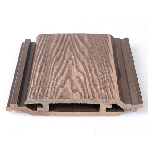 140*20.5mm Wood Composite 3d Embossing Wall Cladding Exterior WPC Wall Panel Home Cladding