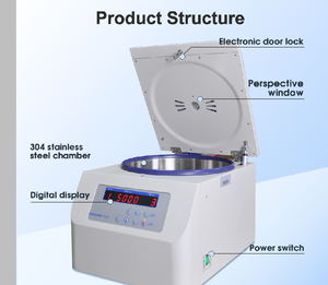 Centrifugeuse de paillasse Falcon 5500 tr/min pour tubes de sang et d'urine de 16x10 ml, pour laboratoire clinique hospitalier, centrifugeuse à basse vitesse - Product Image 2