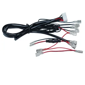 Customized Auto Electrical Wiring Loom assembly pigtail horn 3pin jst-gh 125mm conector cable wire harness