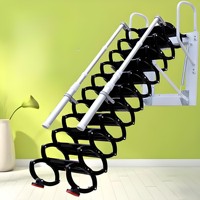 Maßgefertigte Metall-Klappleiter für den Dachboden mit Einziehbarer Treppe Deckenzugang Absenkbares Design für den Heimgebrauch 300kg Tragfähigkeit