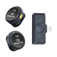 Nouveau microphone cravate sans fil portable Type-C Q8 2.4G avec garantie d'un an pour l'enregistrement vidéo sur téléphone