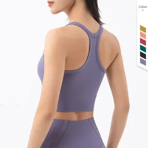 Sutiã esportivo macio feminino de alta qualidade, roupa fitness para treino em corrida, sutiã sexy