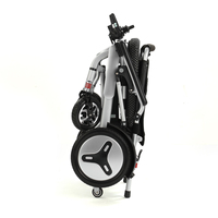 Fauteuil roulant électrique intelligent pliable en alliage d'aluminium, fauteuil motorisé léger, scooter tout-terrain pour personnes handicapées, pour les voyages