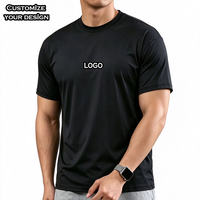 Kaos Grosir DTG Sublimasi Regular Fit Stok Pria Murah Kaos Olahraga Custom Poliester Ukuran US untuk Pria