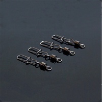 100pcs/bag Penjualan Terlaris Swivel Pancing Bearing Bola Dengan Coastlock Snap, Swivel Snap Pancing Kuat dan Tahan Lama