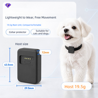 Traceur GPS 4G pour animaux de compagnie en gros, positionnement Beidou en temps réel, localisateur anti-perte rechargeable étanche IP67 pour chiens et chats