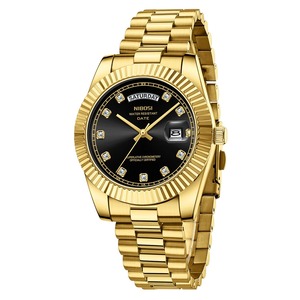 Reloj Deportivo de Lujo para Hombre con Correa de Acero Inoxidable, Personalizable, de Cuarzo, Resistente al Agua 3ATM - Product Image 3