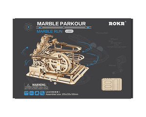 Robotime <span class=keywords><strong>Rokr</strong></span> Jouets à assembler faits à la main DIY LG501 Circuit de billes Puzzles en <span class=keywords><strong>bois</strong></span> 3D pour la vente en dropshipping - Product Image 6