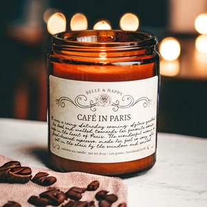 LANJO hot selling customized coffee scented soy wax amber color <b>candle</b> for home decoration accept custom logo and scent - Product Image 1