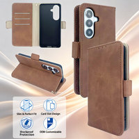 Étui portefeuille vintage en cuir PU mat avec plusieurs emplacements pour cartes, sangle à pression, support pliable, protection antichoc pour iPhone 15 Pro Max
