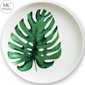 Nuevo diseño base taco titular de cerámica de porcelana plato de mantequilla placa del cargador con borde de oro - Product Image 6