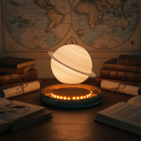 Lampe Saturne à lévitation magnétique flottante |   Lampe de bureau LED à brancher, commande tactile, design moderne en ABS pour la maison, le bureau, la décoration de chevet