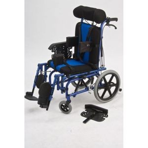 Sedia a Rotelle Pieghevole Manuale per Disabilità Pediatrica, Tutto Terreno, per Paralisi Cerebrale, <span class=keywords><strong>Reclinabile</strong></span>, <span class=keywords><strong>Passeggino</strong></span> per Bambini e Adulti - Product Image 6