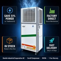 Climatiseur industriel hybride Kemite à refroidissement par évaporation indirecte avec compresseur scroll R410A pour atelier (système HVAC split)