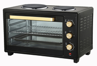 Four électrique 48L avec plaques chauffantes, convection, ventilateur turbo, grill