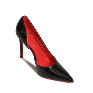Scarpe da Donna con Tacco Alto 6-8cm, Punta a Spillo, Suola Rossa, Design Elegante e Sexy in Vernice, Nuova Collezione - Product Image 6