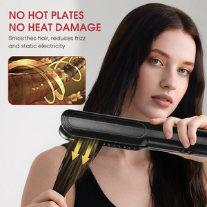 Sèche-cheveux professionnel 2 en 1 à grande vitesse Humide à sécher <span class=keywords><strong>Plancha</strong></span> Cabello Sèche-cheveux à air chaud Fer plat Lisseur à cheveux avec air - Product Image 4
