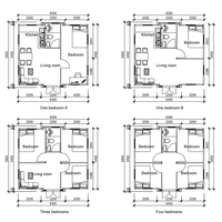 Maison capsule moderne avec cuisine et machine à laver, maison mobile, hôtel-cabane, maison préfabriquée modulaire