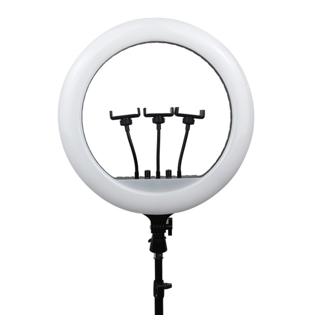 18 Inch RGB Ring Light Beauty Video Studio Photo Selfie LED Ring Flash Light With Tripod Stand for Mobile Phone