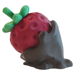 FUSEJOY Nuevo y Popular Clicker Impreso en 3D, Juguete de Descompresión con Forma de Fresa, Aguacate y Bollo, Adorno Decorativo Portátil para Oficina - Product Image 3