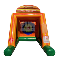 Juego de Lanzamiento de Hachas (1 Jugador) Inflable de PVC para Uso en Exteriores, Hogar y Comercial