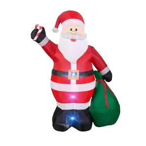 Luces LED de Papá Noel para Navidad, decoración de dibujos animados, gigante, personalizado, gran oferta