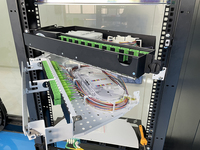 Panel de Conexión de Fibra Óptica ODF de 12-144 Núcleos con Rotación Izquierda, Adaptadores SC/APC y Bandejas de Empalme, Montaje en Rack de 19 Pulgadas para Centros de Datos y FTTH