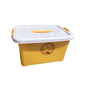 Caja de Almacenamiento de Plástico con Diseño de Pato Amarillo, 10L-20L, Rectangular, Ecológica, Organizador de Ropa para Hogar, Auto, Dormitorio, Almacenamiento de Juguetes - Product Image 4