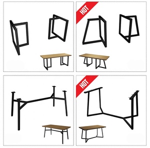 Nhiệm Vụ Nặng Nề Bảng Cơ Sở Hot Bán Ăn Đồ Nội Thất Văn Phòng Chân Bảng Cơ Sở Cho X Hình Chân Kim Loại Đúc Bàn Sắt Khung Chân - Product Image 2