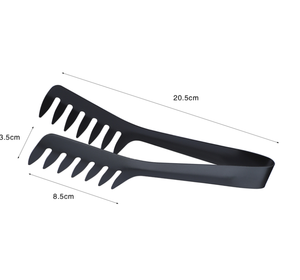 Pinzas para comida DFS430 personalizadas en color plateado, dorado y negro, de acero inoxidable 430, para pan, fideos, espaguetis. - Product Image 6