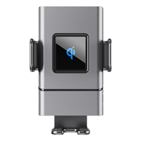 Nouveau chargeur de voiture sans fil OEM personnalisé avec logo en acrylique 15W QC4.0 5V/2A avec protection OTP et support de voiture pour 11/12 Pro Max
