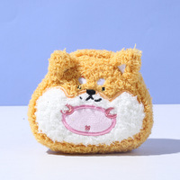 Jouet en peluche chat animal de dessin animé avec couineur et papier froissé pour jeu de morsure