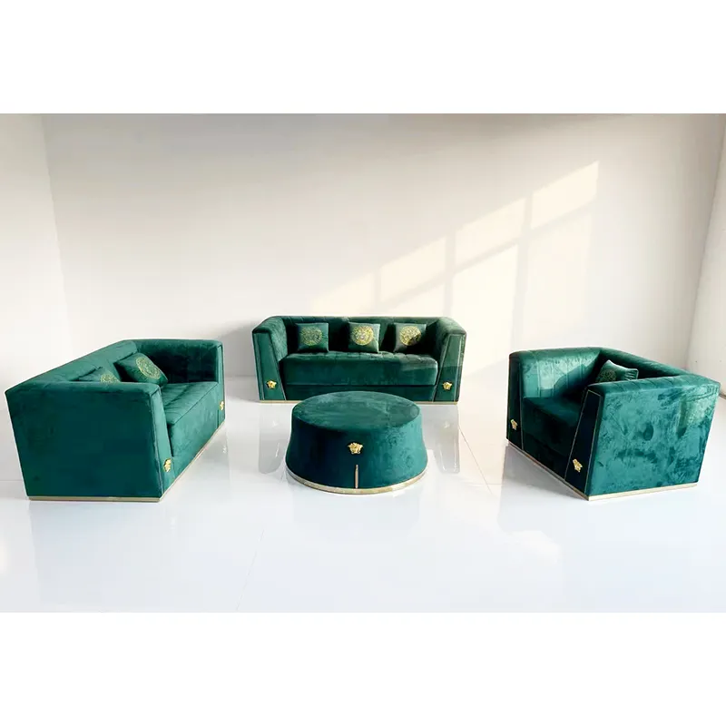 Ensemble de canapés sectionnels de haute qualité pour salon de luxe OEM Sofa modulaire en velours