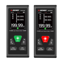 Télémètre laser double SNDWAY SW-DG100 200M, laser vert, outil de mesure industriel, IP54, en alliage, vente en gros