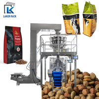 Machine d'emballage automatique CE pour aliments pour oiseaux, chats et chiens, machine d'emballage de nourriture déshydratée pour animaux de compagnie en sachets à quatre soudures