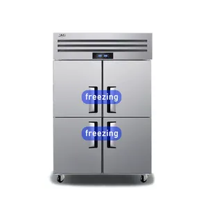 500L 1000L 1500L वाणिज्यिक प्रशीतन उपकरण चार दो GN रसोई रेफ्रिजरेटर और फ्रीजर