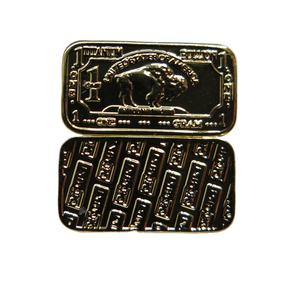 เหรียญทองชุบทองคำแท้ 1 กรัม 999 ไทเทเนียมชุบทองคำแท้ รูปทรงบัฟฟาโล รุ่นใหม่ - Product Image 1