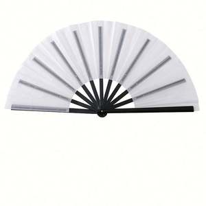 Abanicos Plegables de Tela y Plástico Ecológicos Personalizados 2025 con Logotipo Pintado para el Año Nuevo Chino, Artesanías de Plástico - Product Image 4