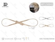 Catena Elastica in Lega d'Acciaio Placcata Argento con Scritta 'All I Need Is You', Gioiello per il Corpo Femminile alla Moda per Uso Quotidiano - Product Image 3