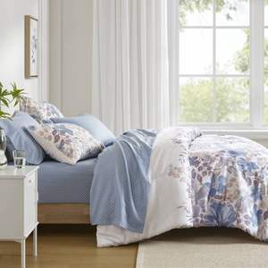 DB Floral Printed Comforter <b>Set</b> with <b>Bed</b> <b>Sheets</b> 8 Piece Cotton Woven for Bedroom <b>King</b>/Queen <b>Size</b> for Home Wedding Hospital Use - Product Image 6