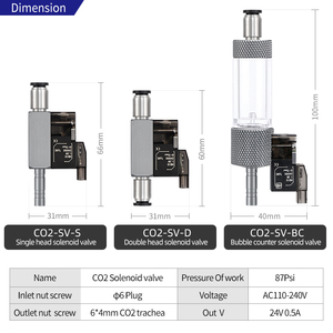 US EU AU UK enchufe válvula solenoide Control interruptor de sincronización inteligente CO2 sistema equipo accesorios para Hydrophyte Aquascape - Product Image 3