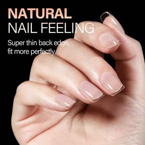 <span class=keywords><strong>AILLSA</strong></span> 504 Piezas, Tamaños 10/12, Puntas de Uñas Cuadradas Extra Cortas, Forma Ovalada, Puntas de Uñas de Gel Suave, Cobertura Completa - Product Image 2