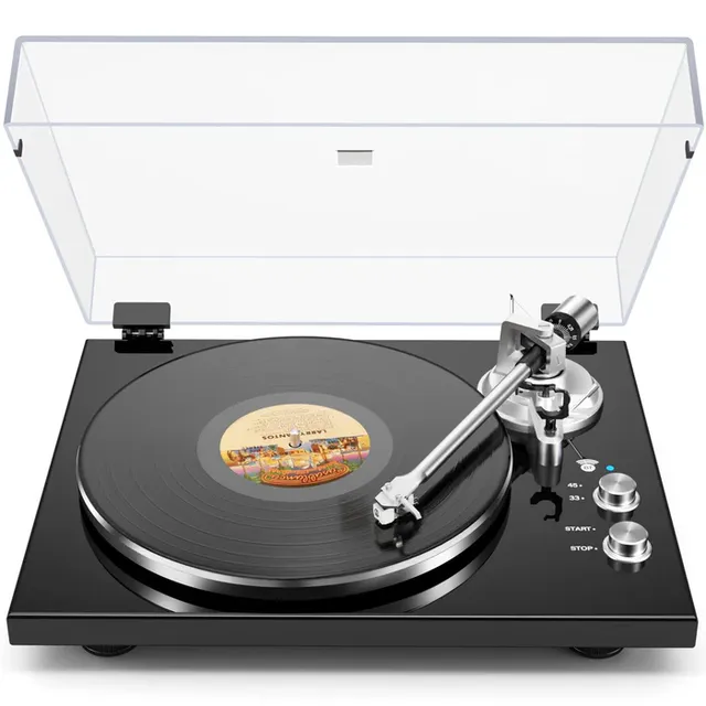 Belt Drive Turntable for Vinyl Record Player Built-in Phono Preamp, USB Digital Output, 33/45 RPM,Magnetic Cartridge,OEM/ODM