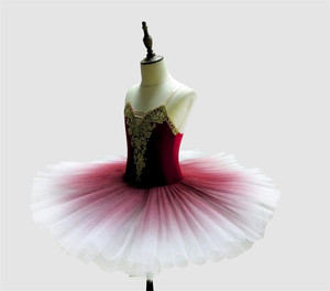 Nuevo tutú de ballet degradado rojo para niñas, falda tutú de 9 <span class=keywords><strong>capas</strong></span> para adultos Abllet. Nuevo -- 04 - Product Image 2