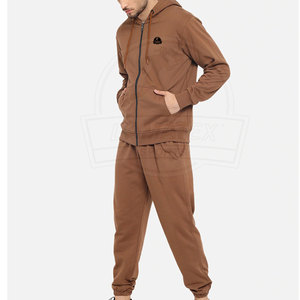 Ensemble de survêtement d'hiver pour homme en coton 100% de haute qualité, léger, couleur unie, respirant, avec logo imprimé et motifs teintés - Product Image 5