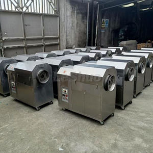 Machine à torréfier les noix, les graines, les noix de cajou, les sésames, les amandes, les fèves de cacao, les cacahuètes, électrique automatique au gaz 220V, garantie 1 an - Product Image 4