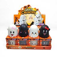 Nouveauté : Lot de 12 jouets fantômes Halloween, jouets squishy doux à presser, à remontée lente, mignons, cadeaux d'Halloween