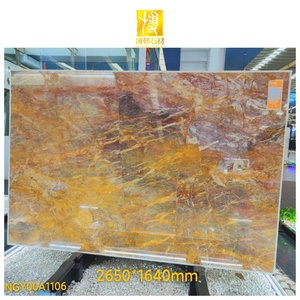 Boton đá nhà sản xuất Nhà cung cấp tự nhiên bi gạch lát sàn <span class=keywords><strong>Royal</strong></span> Van Gogh tường tấm Coffe bảng vàng và đá cẩm thạch - Product Image 1