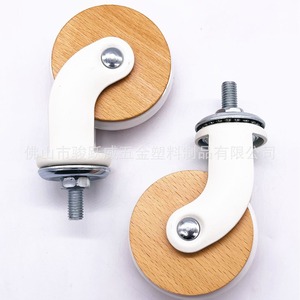 Roulettes de meubles Junyuewei 60 mm, roue en bois rigide et durable pour armoire, hôtel, restaurant - Product Image 3