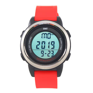 빅 다이얼 디지털 시계 유니섹스 2021 모델 3BAR 방수 크로노그래프 알람 시계 ABS 스테인리스 스틸 케이스 2년 배터리 - Product Image 5